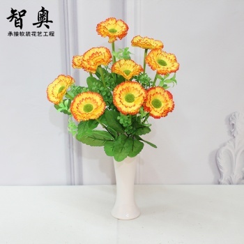 仿真花擺件 太陽花花束，點亮歐式家居的藝術氣息